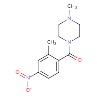 Chemical structure of 1-methyl-4-(2-methyl-4-nitrobenzoyl)piperazine - CSSB00037475151
