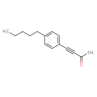 Chemical structure of 4-(4-pentylphenyl)but-3-yn-2-one - CSSB20813967077