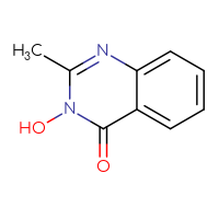 Chemical structure of 3-hydroxy-2-methyl-3,4-dihydroquinazolin-4-one - CSSB00000076639