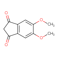 Chemical structure of 5,6-dimethoxy-2,3-dihydro-1H-indene-1,3-dione - CSSB00010877993