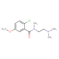 Chemical structure of 2-chloro-N-[2-(dimethylamino)ethyl]-5-methoxy-N-methylbenzamide - CSSB06424288374