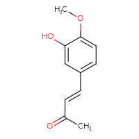 Chemical structure of (3E)-4-(3-hydroxy-4-methoxyphenyl)but-3-en-2-one - CSSB00102526086