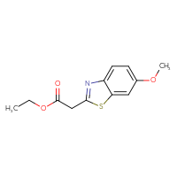 Chemical structure of ethyl 2-(6-methoxy-1,3-benzothiazol-2-yl)acetate - CSSB00006011716