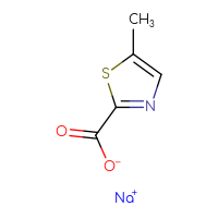 Chemical structure of sodium 5-methyl-1,3-thiazole-2-carboxylate - CSSB00016988296