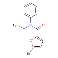 Chemical structure of 5-bromo-N-ethyl-N-phenylfuran-2-carboxamide - CSSB00000261812