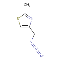 Chemical structure of 4-(azidomethyl)-2-methyl-1,3-thiazole - CSSB00000693247