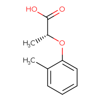 Chemical structure of (2R)-2-(2-methylphenoxy)propanoic acid - CSSB00012277579