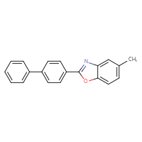 Chemical structure of 2-{[1,1'-biphenyl]-4-yl}-5-methyl-1,3-benzoxazole - CSSB03437811085