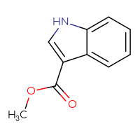 Chemical structure of methyl 1H-indole-3-carboxylate - CSSB00000188965
