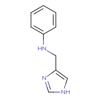 Chemical structure of N-[(1H-imidazol-4-yl)methyl]aniline - CSSB00000708096