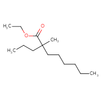 Chemical structure of ethyl 2-methyl-2-propyloctanoate - CSSB06655507374