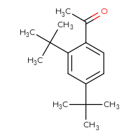 Chemical structure of 1-(2,4-di-tert-butylphenyl)ethan-1-one - CSSB20963199619