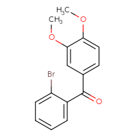 Chemical structure of (2-bromophenyl)(3,4-dimethoxyphenyl)methanone - CSSB00000769194