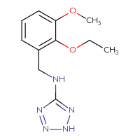 Chemical structure of N-[(2-ethoxy-3-methoxyphenyl)methyl]-2H-1,2,3,4-tetrazol-5-amine - CSSB00121626683