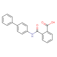 Chemical structure of 2-({[1,1'-biphenyl]-4-yl}carbamoyl)benzoic acid - CSSB00000686651