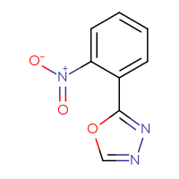 Chemical structure of 2-(2-nitrophenyl)-1,3,4-oxadiazole - CSSB00000045521