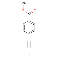Chemical structure of methyl 4-(2-bromoethynyl)benzoate - CSSB00010218639
