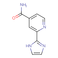 Chemical structure of 2-(1H-imidazol-2-yl)pyridine-4-carboxamide - CSSB00093763476