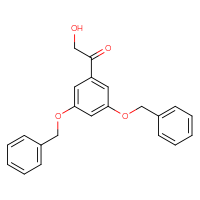 Chemical structure of 1-[3,5-bis(benzyloxy)phenyl]-2-hydroxyethan-1-one - CSSB20843821475