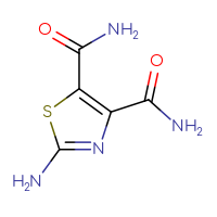 Chemical structure of 2-amino-1,3-thiazole-4,5-dicarboxamide - CSSB00009960402