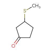 Chemical structure of 3-(methylsulfanyl)cyclopentan-1-one - CSSB00012138348