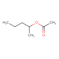Chemical structure of pentan-2-yl acetate - CSSB00009840257