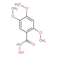 Chemical structure of N-hydroxy-2,4,5-trimethoxybenzamide - CSSB00000262582