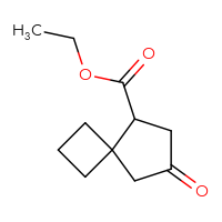 Chemical structure of ethyl 7-oxospiro[3.4]octane-5-carboxylate - CSSB01217710941