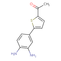 Chemical structure of 1-[5-(3,4-diaminophenyl)thiophen-2-yl]ethan-1-one - CSSB06590582463