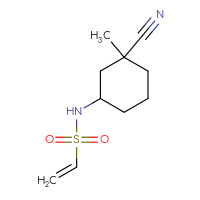 Chemical structure of N-(3-cyano-3-methylcyclohexyl)ethene-1-sulfonamide - CSMB06811550181