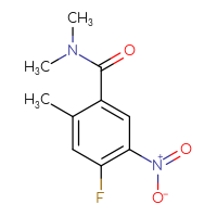Chemical structure of 4-fluoro-N,N,2-trimethyl-5-nitrobenzamide - CSSB00007459016