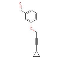 Chemical structure of 3-[(3-cyclopropylprop-2-yn-1-yl)oxy]benzaldehyde - CSSB00117782596