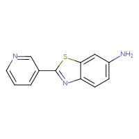 Chemical structure of 2-(pyridin-3-yl)-1,3-benzothiazol-6-amine - CSSB00006004097