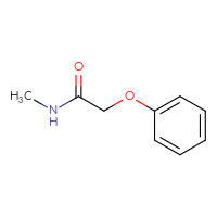 Chemical structure of N-methyl-2-phenoxyacetamide - CSSB00000150564