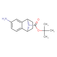 Chemical structure of tert-butyl (1R,8S)-4-amino-11-azatricyclo[6.2.1.0²,⁷]undeca-2,4,6-triene-11-carboxylate - CSSB00015743512