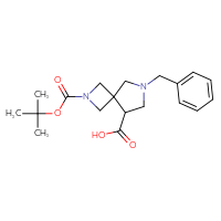 Chemical structure of 6-benzyl-2-[(tert-butoxy)carbonyl]-2,6-diazaspiro[3.4]octane-8-carboxylic acid - CSSB00010770281