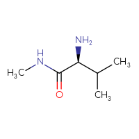 Chemical structure of (2S)-2-amino-N,3-dimethylbutanamide - CSSB00000702353