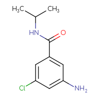 Chemical structure of 3-amino-5-chloro-N-(propan-2-yl)benzamide - CSSB00012941394