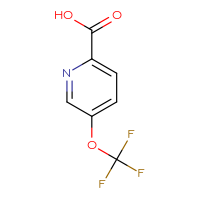 Chemical structure of 5-(trifluoromethoxy)pyridine-2-carboxylic acid - CSSB00000724756