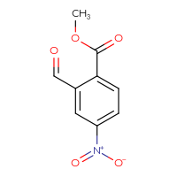 Chemical structure of methyl 2-formyl-4-nitrobenzoate - CSSB00134755273