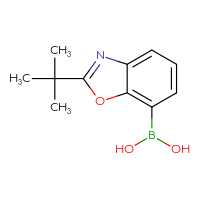 Chemical structure of (2-tert-butyl-1,3-benzoxazol-7-yl)boronic acid - CSSB21323089508