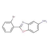 Chemical structure of 2-(2-bromophenyl)-1,3-benzoxazol-5-amine - CSSB00000595939