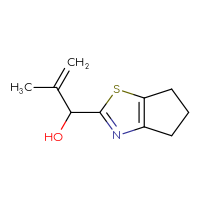 Chemical structure of 1-{4H,5H,6H-cyclopenta[d][1,3]thiazol-2-yl}-2-methylprop-2-en-1-ol - CSSB15004876166