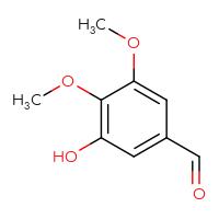Chemical structure of 3-hydroxy-4,5-dimethoxybenzaldehyde - CSSB00000032588