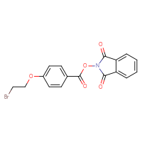 Chemical structure of 1,3-dioxo-2,3-dihydro-1H-isoindol-2-yl 4-(2-bromoethoxy)benzoate - CSSB17484205298