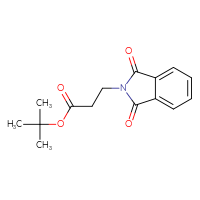 Chemical structure of tert-butyl 3-(1,3-dioxo-2,3-dihydro-1H-isoindol-2-yl)propanoate - CSSB00015307404