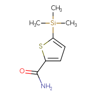 Chemical structure of 5-(trimethylsilyl)thiophene-2-carboxamide - CSSB00009986401