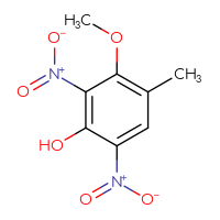 Chemical structure of 3-methoxy-4-methyl-2,6-dinitrophenol - CSSB00021385160