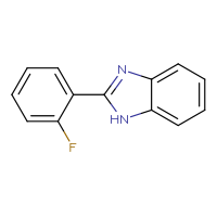 Chemical structure of 2-(2-fluorophenyl)-1H-1,3-benzodiazole - CSSB00000258271
