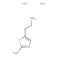 Chemical structure of 5-(2-aminoethyl)-1,3-thiazol-2-amine dihydrochloride - CSSB00000718908